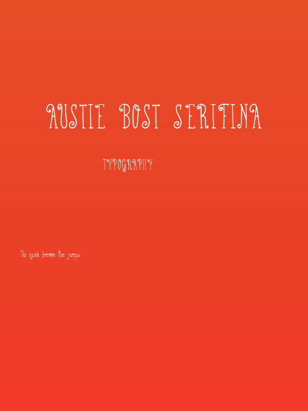 Austie Bost Serifina Poster