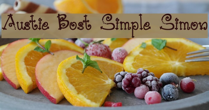 Austie Bost Simple Simon Font examples