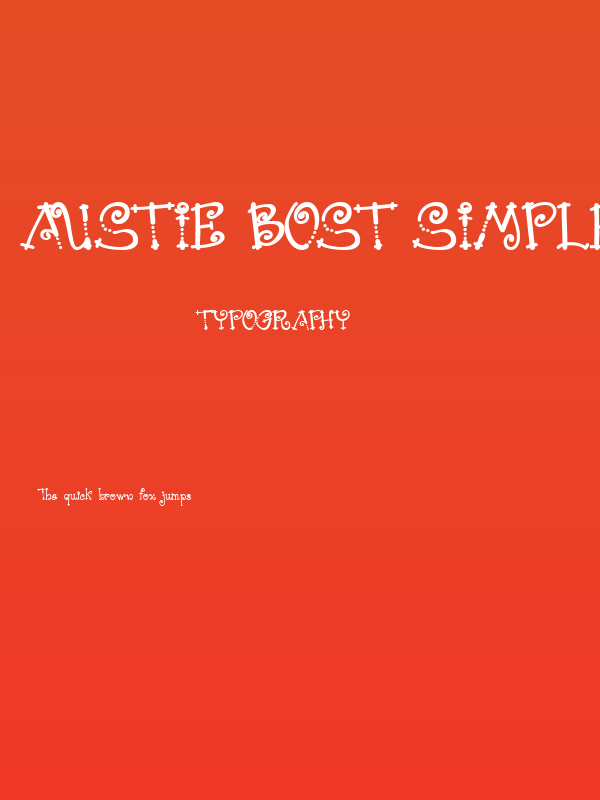 Austie Bost Simple Simon Poster