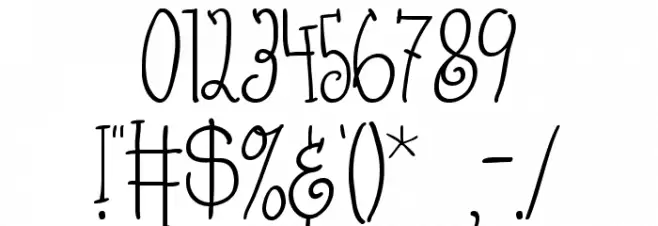 Austie Bost Somersaults Font OTHER CHARS