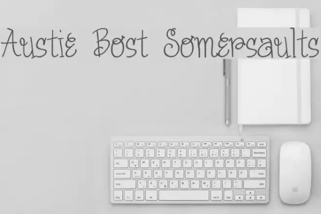 Austie Bost Somersaults Font examples