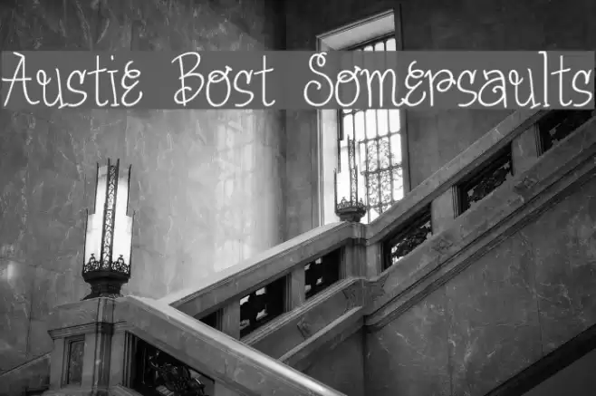 Austie Bost Somersaults Font examples