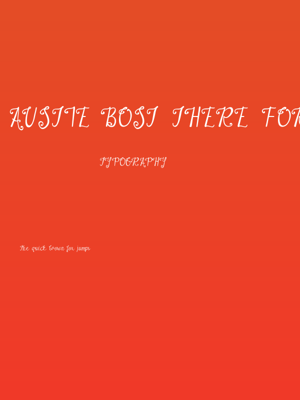 Austie Bost There For You Poster