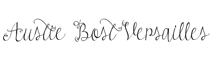 Austie Bost Versailles Font