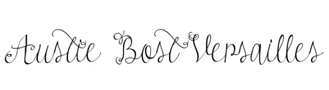 Austie Bost Versailles  Frei Schriftart Herunterladen