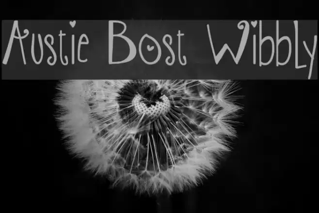 Austie Bost Wibbly Font examples
