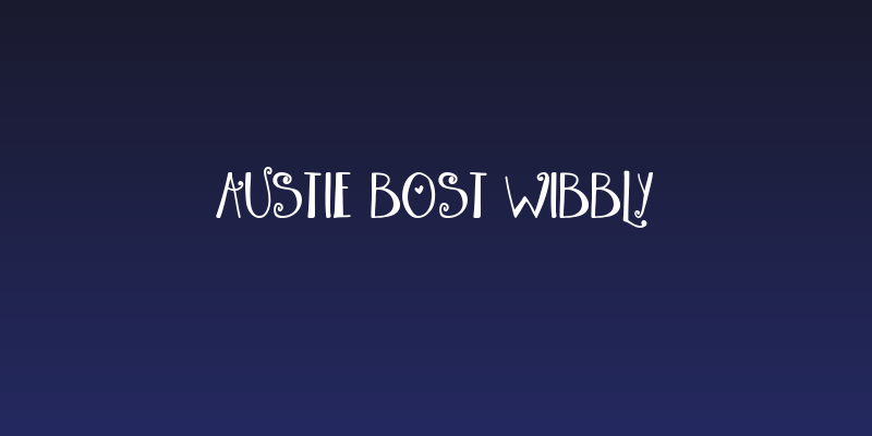 Austie Bost Wibbly Social Header