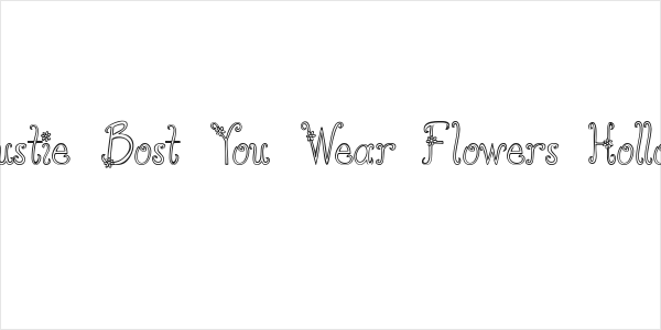 Austie Bost You Wear Flowers Hollow Logo