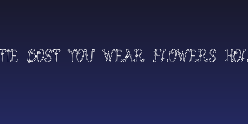 Austie Bost You Wear Flowers Hollow Social Header
