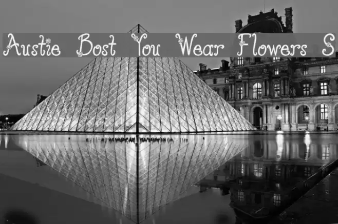 Austie Bost You Wear Flowers S Font examples