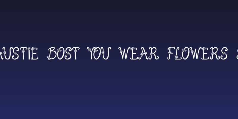 Austie Bost You Wear Flowers S Social Header