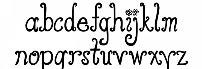 Austie Bost You Wear Flowers S خط أحرف صغيرة