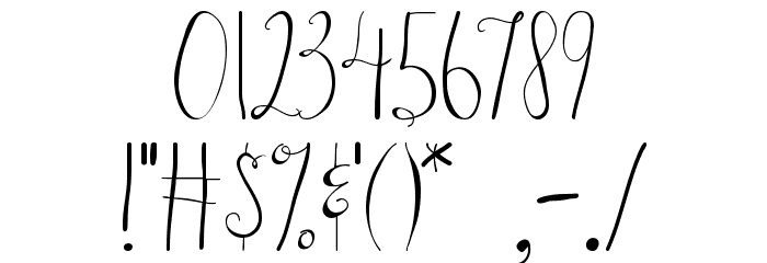 Austie Bost in Wonderland Font OTHER CHARS