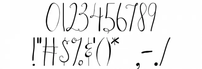Austie Bost in Wonderland フォント その他の文字