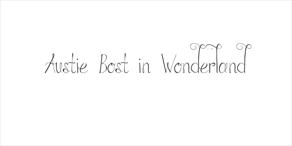 Austie Bost in Wonderland Logo