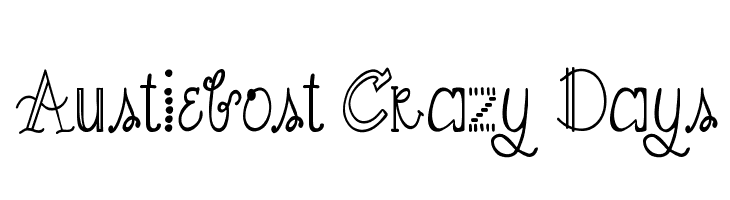 Austiebost Crazy Days  नि: शुल्क फ़ॉन्ट्स डाउनलोड