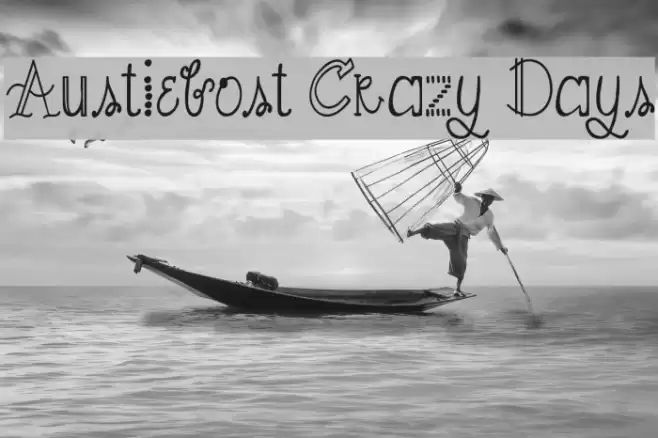 Austiebost Crazy Days フォント examples