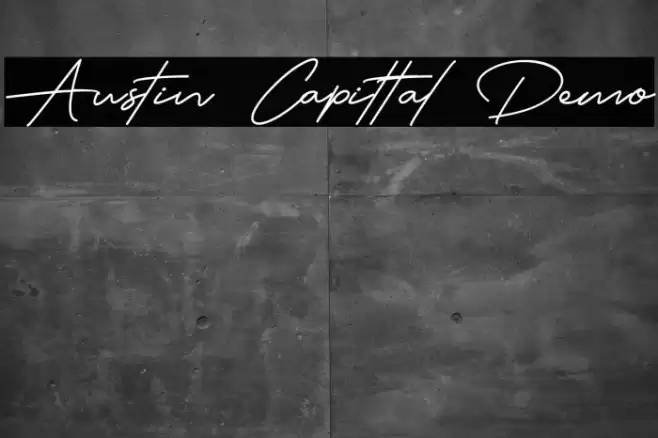 Austin Capittal Demo Font examples