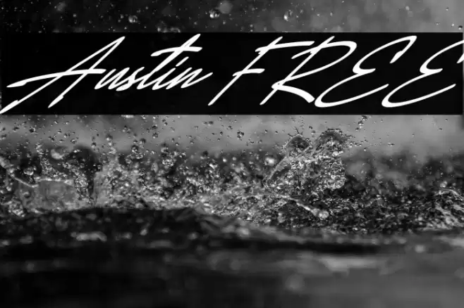 Austin FREE Schriftart examples