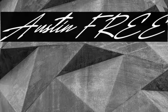 Austin FREE Schriftart examples