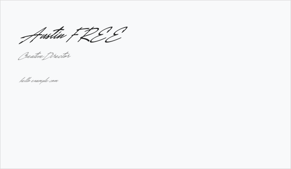 Austin FREE Business Card