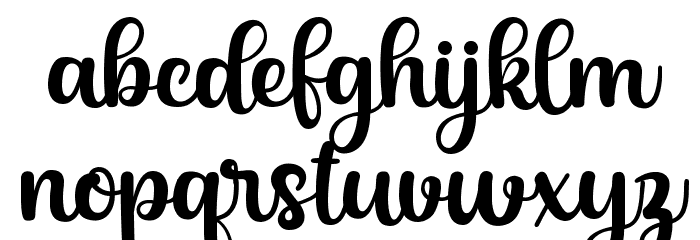 Austin Hearts Font LOWERCASE
