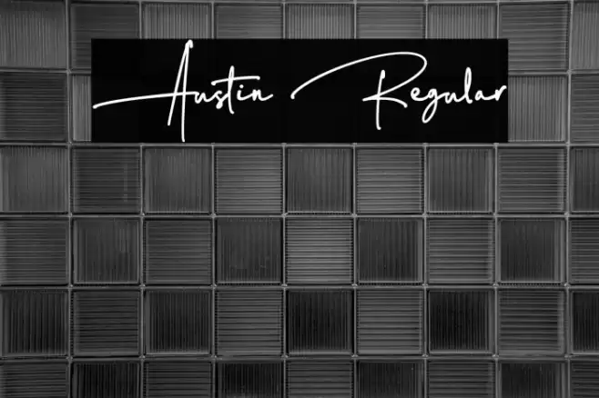 Austin Regular Font examples