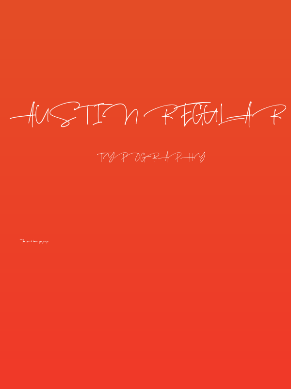 Austin Regular Poster
