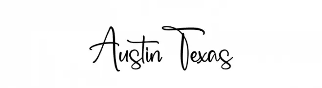 Austin Texas 字体