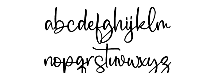 Austin Texas Font LOWERCASE