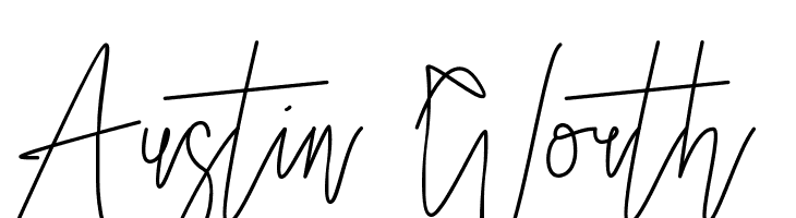 Austin Worth  Frei Schriftart Herunterladen