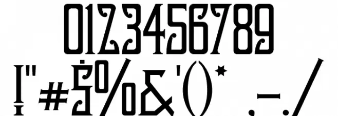 AustinNichols Font OTHER CHARS