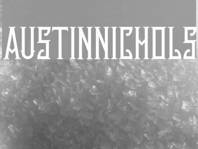 AustinNichols Font examples
