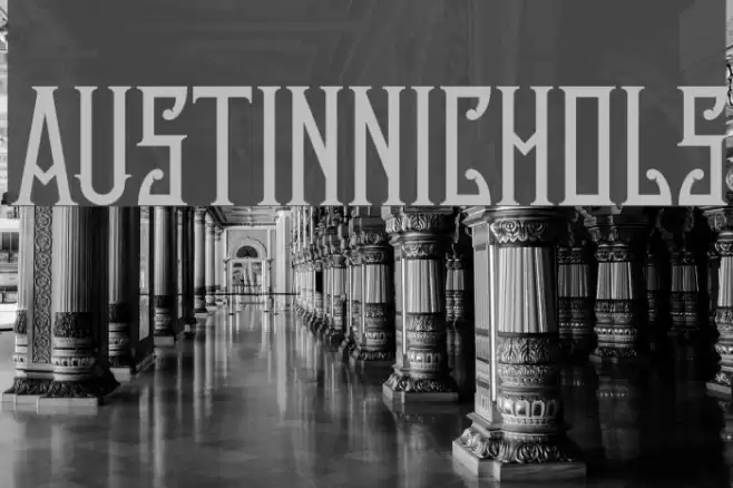 AustinNichols Font examples