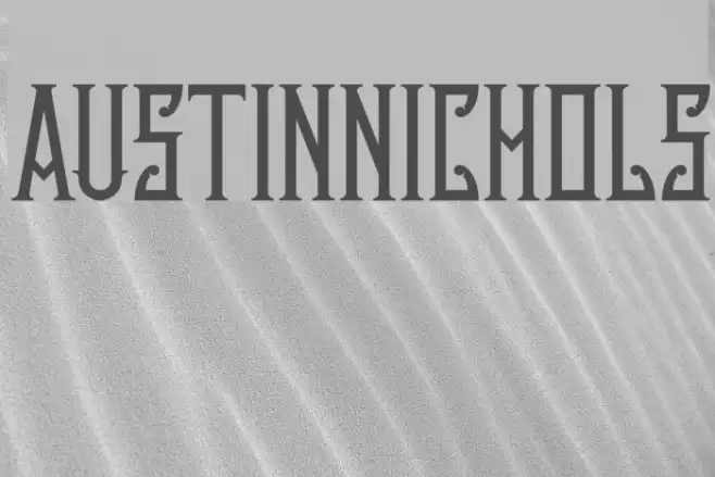 AustinNichols Font examples
