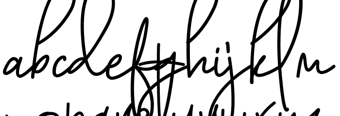 AustinPen Font LOWERCASE