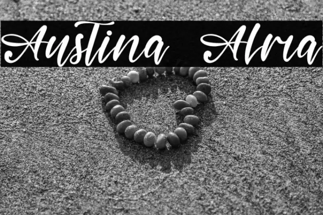 Austina Alma Font examples