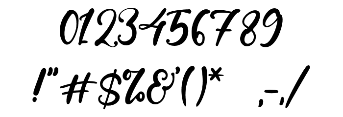 AustinaAlma Font OTHER CHARS