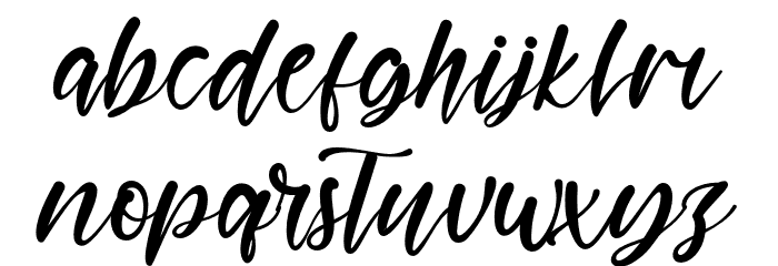 AustinaAlma Font LOWERCASE