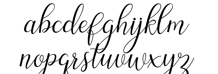 Austina Font LOWERCASE