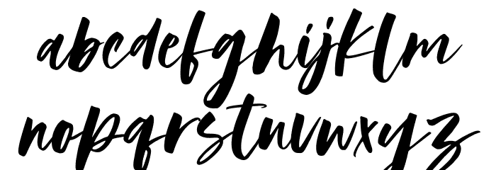 Austine Demo Font LOWERCASE