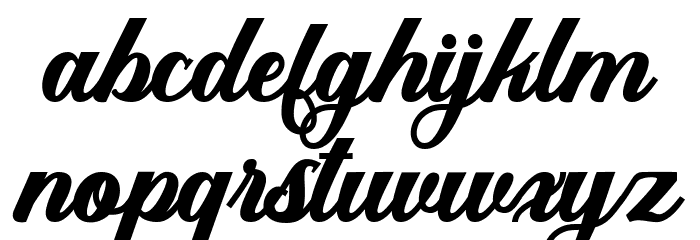 AustineScript Font LOWERCASE
