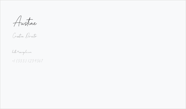 Austine Business Card