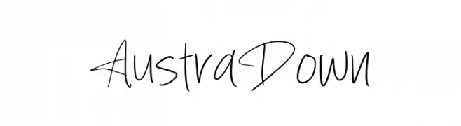 Austra Down  font caratteri gratis