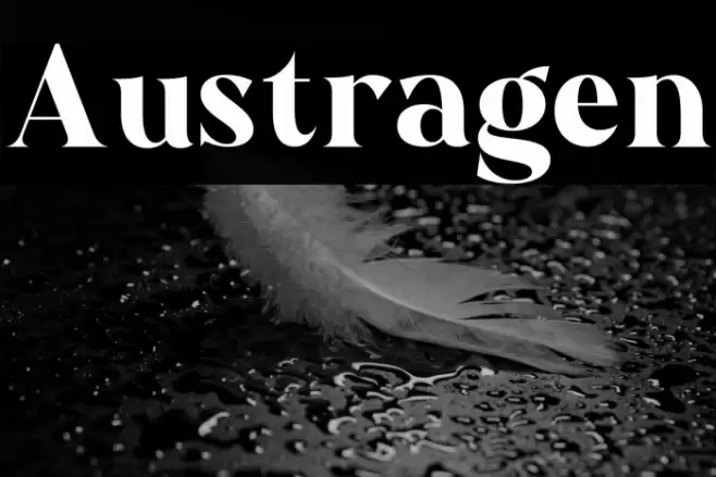 Austragen Font examples