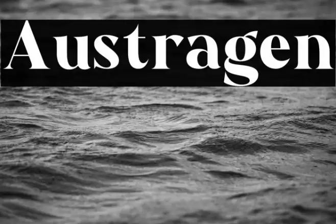 Austragen Font examples