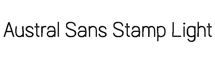 Austral Sans Stamp Light Шрифта