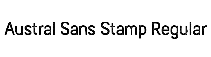Austral Sans Stamp Regular Шрифта