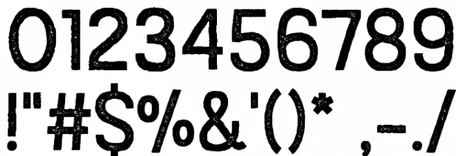 Austral Sans Stamp Regular Font OTHER CHARS