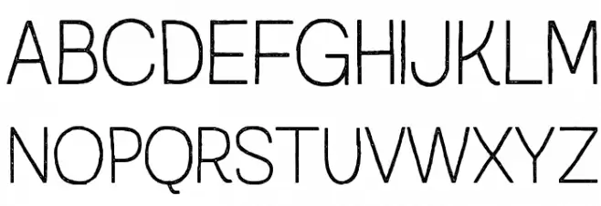 Austral Sans Stamp Thin خط أحرف كبيرة